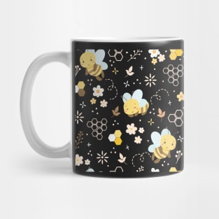 Cute Bee Pattern Mug